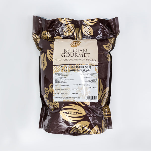 Belgian Dark Chocolate 53% 10KG